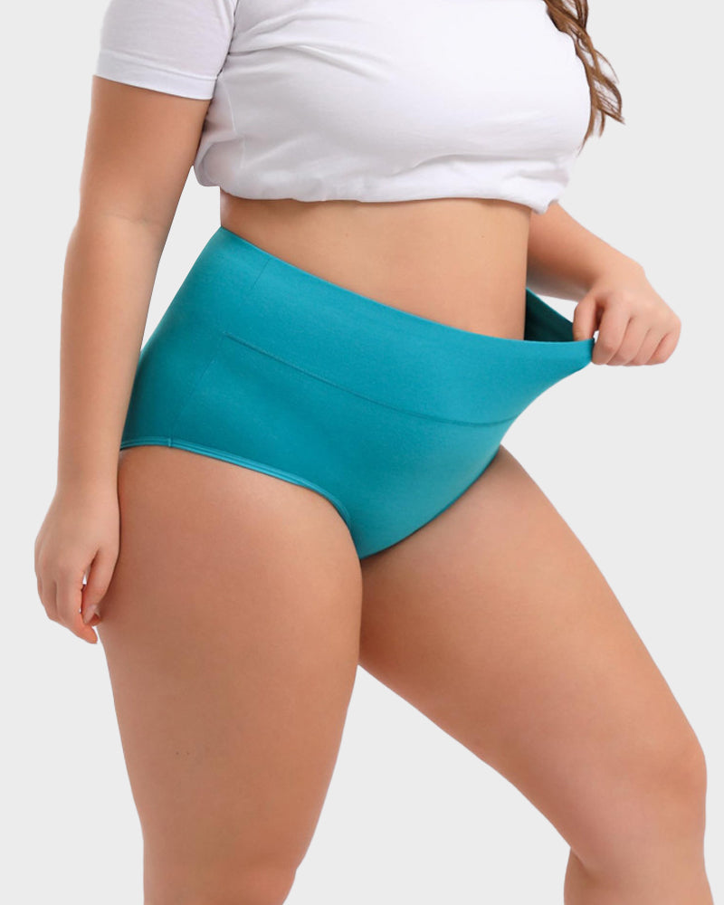 High-Waisted Full Coverage Cotton Briefs(4 pack) Secondary image