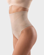 High Waist Mesh Tummy Control Thong(3 Pack)