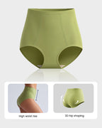 High Waist Tummy Control Cotton Briefs(4 Pack)