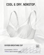 Honeycomb™  Mesh Underwire Minimizing Bra