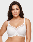 Honeycomb™  Mesh Underwire Minimizing Bra