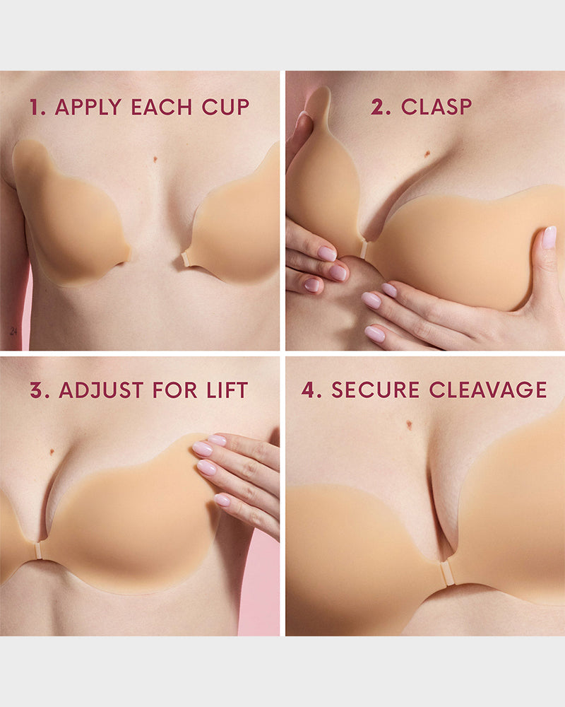 Invisible Lift Sticky Cleavage Bra (2 Pairs) Secondary image