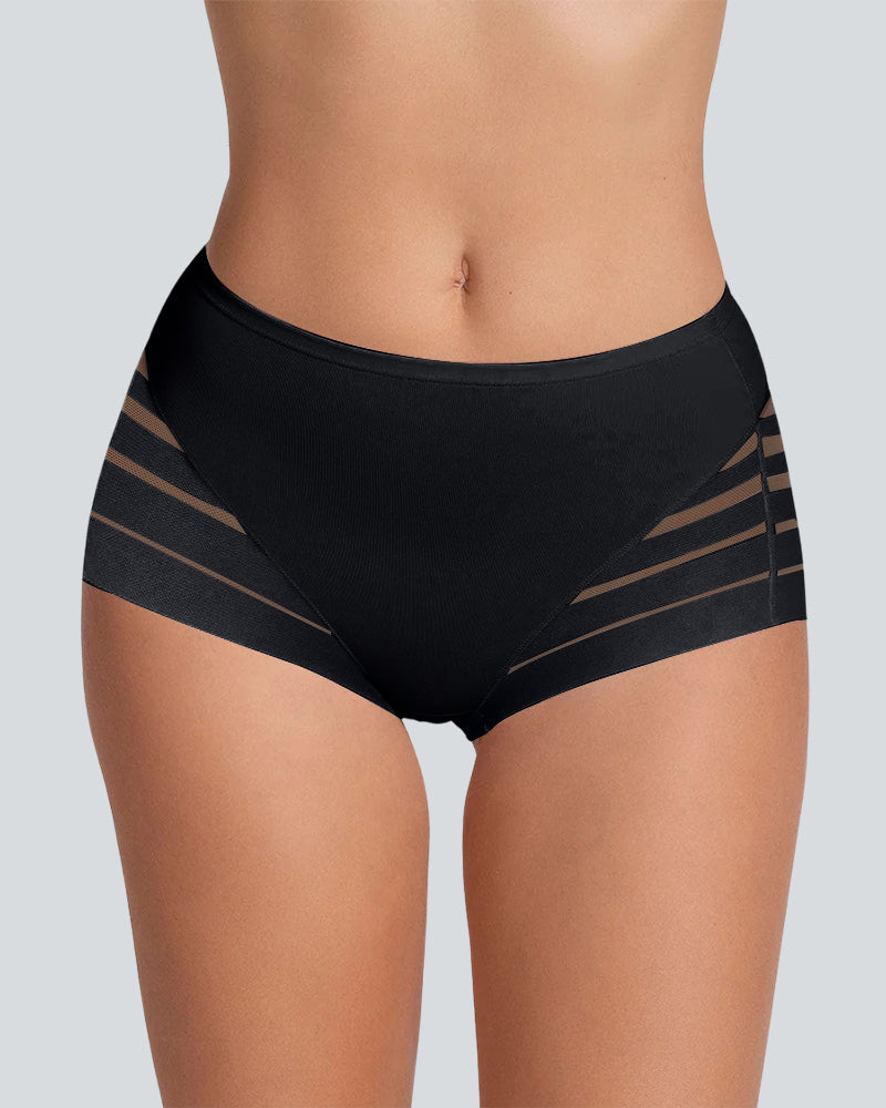 Seamless Breathable Lace Mid-Rise Panties Main image