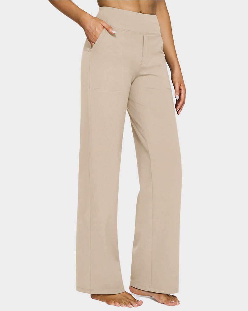 Loose High-Waist Business Wide-Leg Yoga Pants