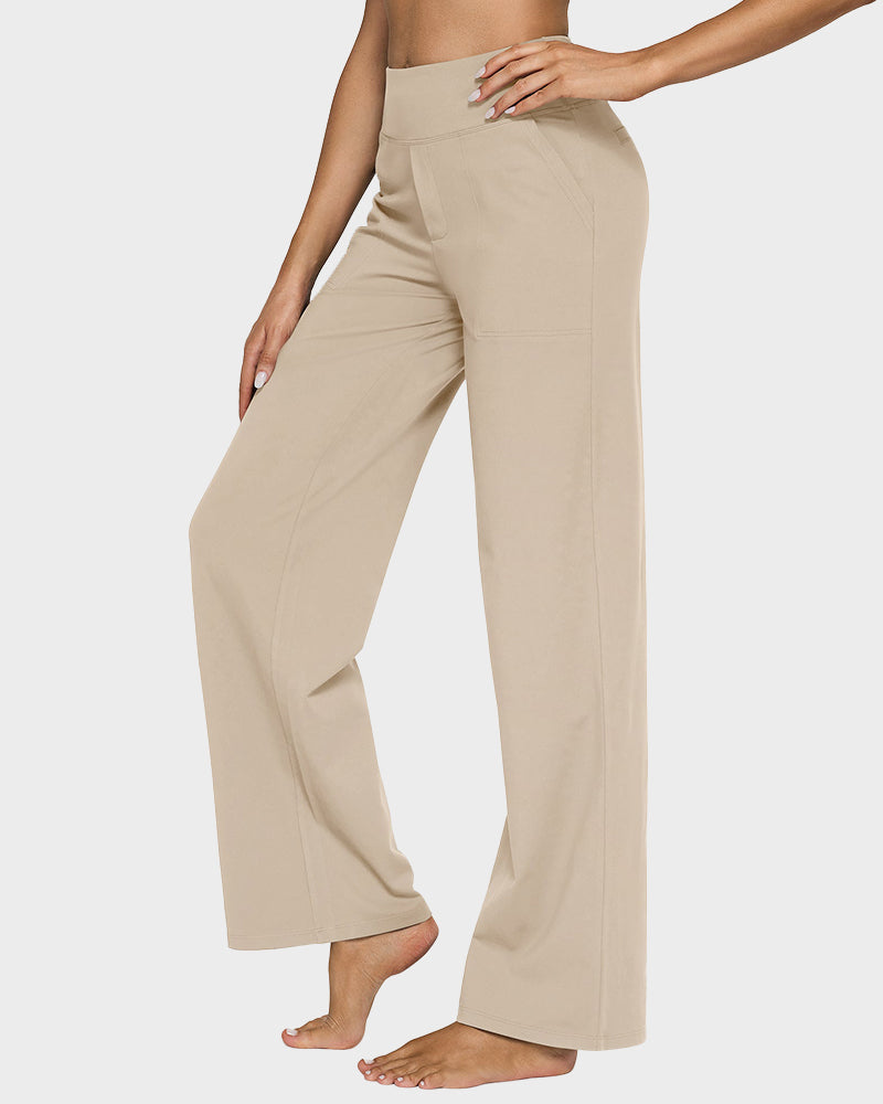 Loose High-Waist Business Wide-Leg Yoga Pants