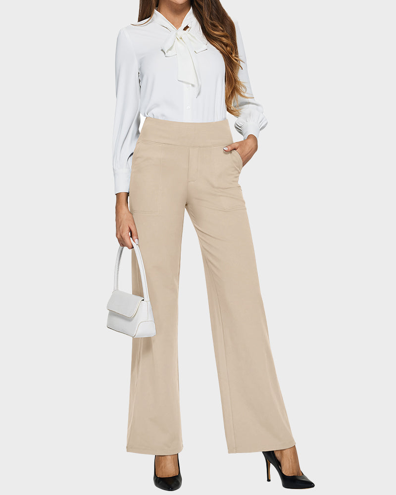 Loose High-Waist Business Wide-Leg Yoga Pants