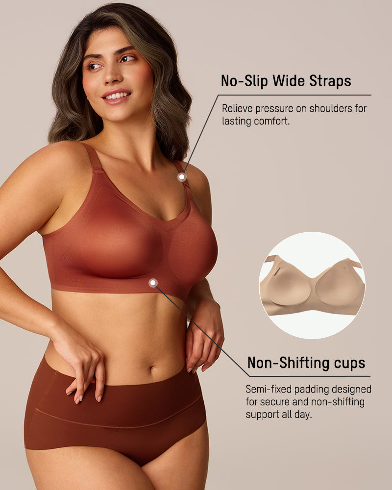 CloudLift™ bra Luxury Satin Seamless Wireless Support Bra