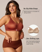 CloudLift™ bra Luxury Satin Seamless Wireless Support Bra