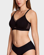 Mesh Crossover Wireless Lift Bra