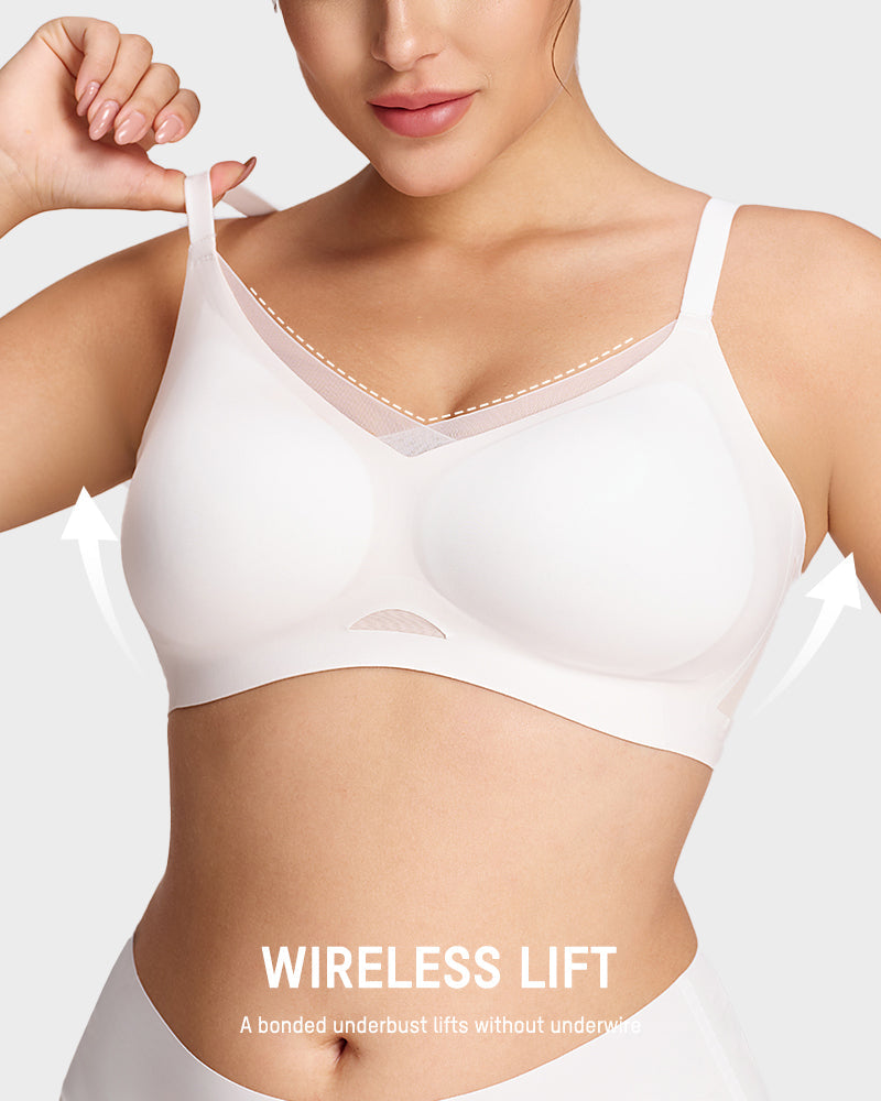 Mesh Crossover Wireless Lift Bra