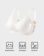Mesh Crossover Wireless Lift Bra