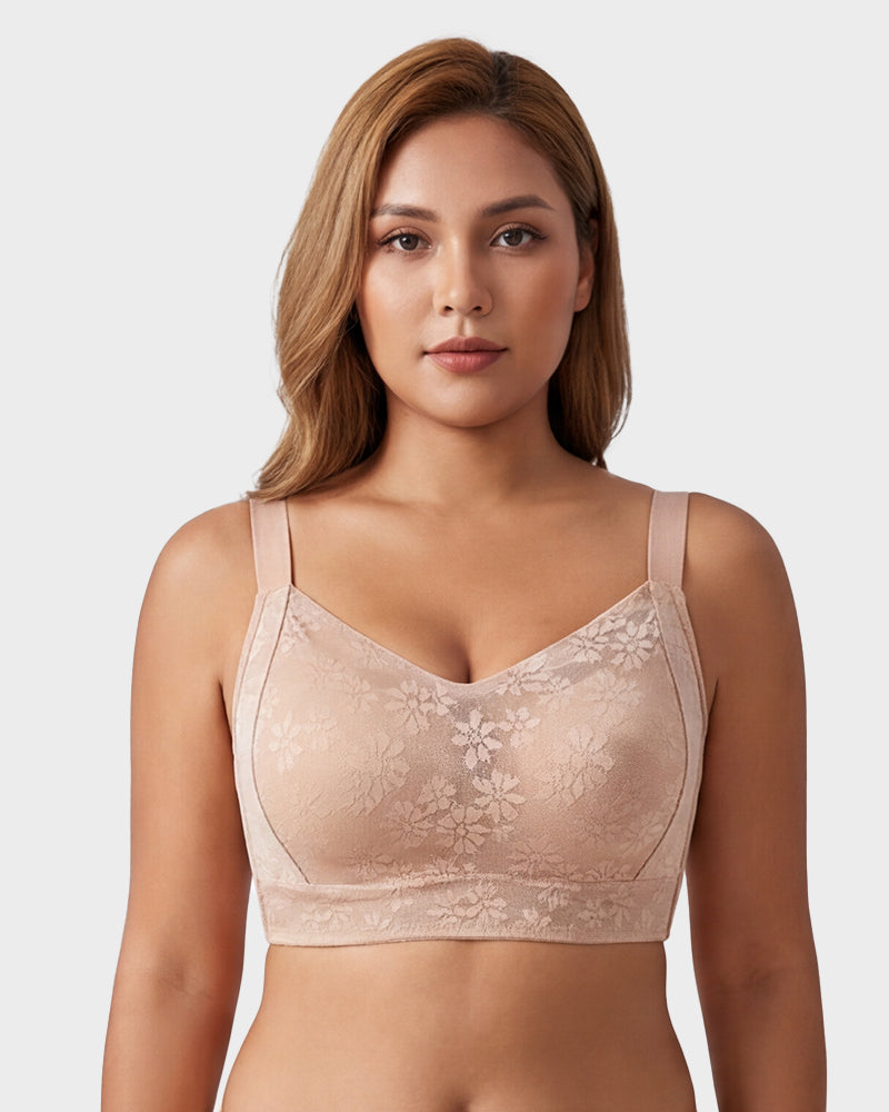 No-Bulk Full Coverage Lace Bra Main image