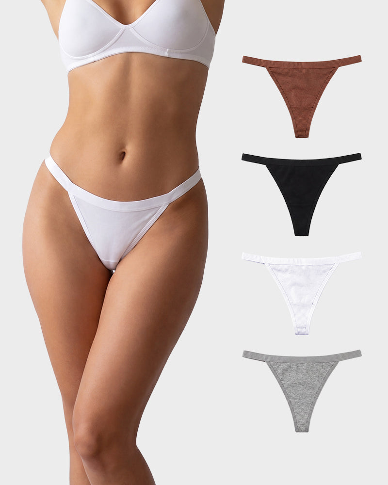 No-Show Seamless Cotton Thong(5 pack)