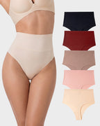 No-Show Seamless High-Waist Thong(5 Pack)