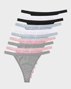 No-Show Seamless Cotton Thong(5 pack)