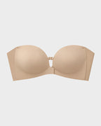 No-Slip Front Closure Push-Up Strapless Bra
