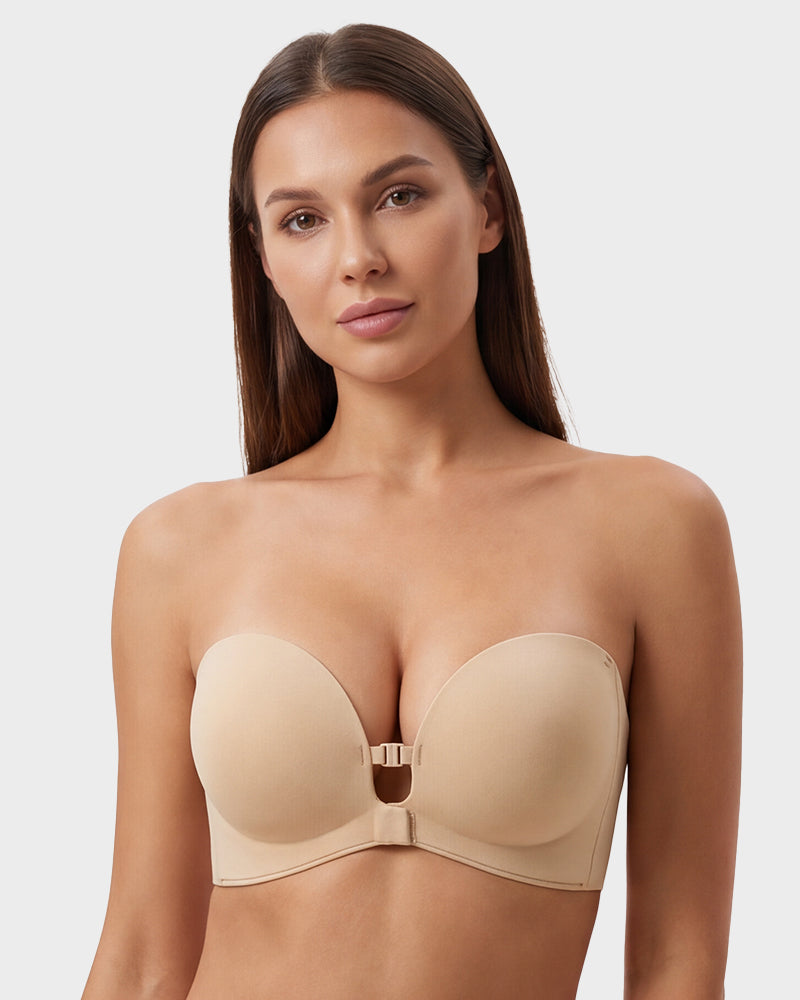 No-Slip Front Closure Push-Up Strapless Bra Main image
