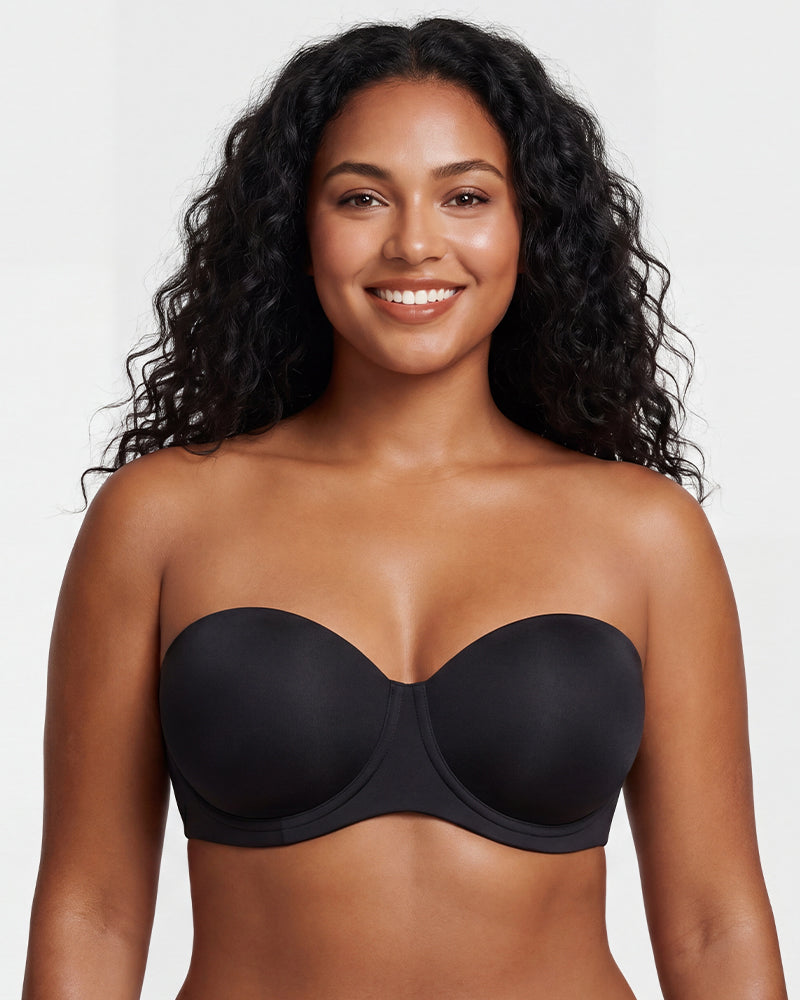No-Slip Strapless Full Support Bra