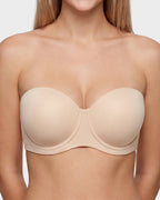 No-Slip Strapless Full Support Bra