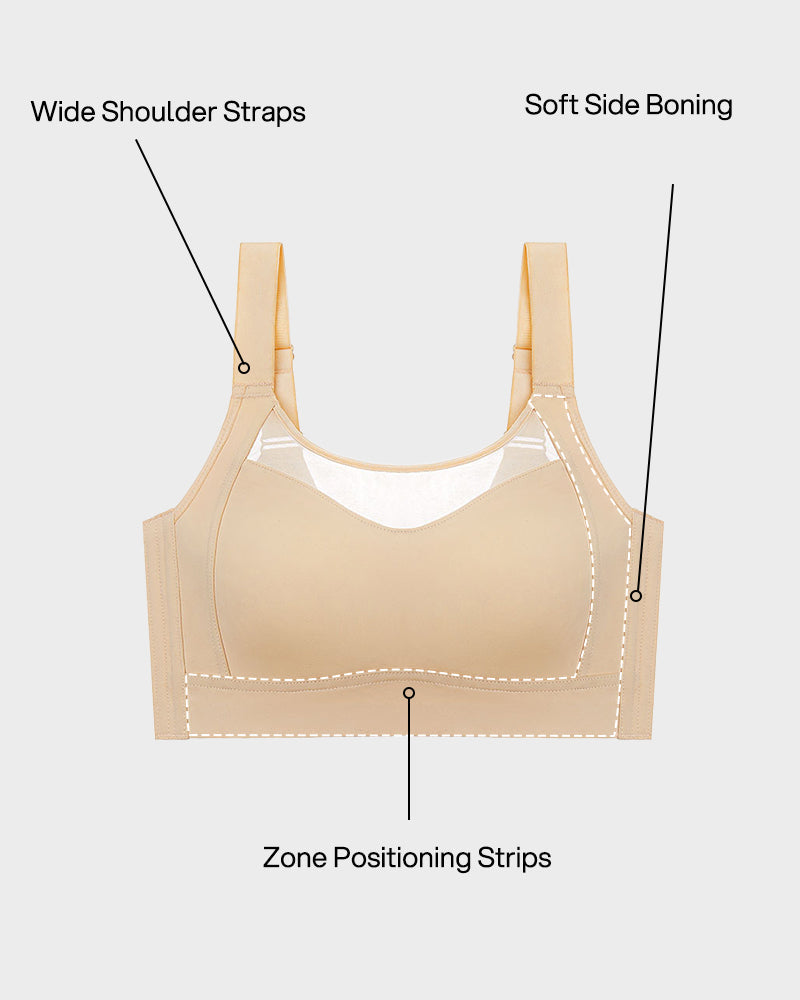 No-Spill Full Coverage Seamless Support Bra