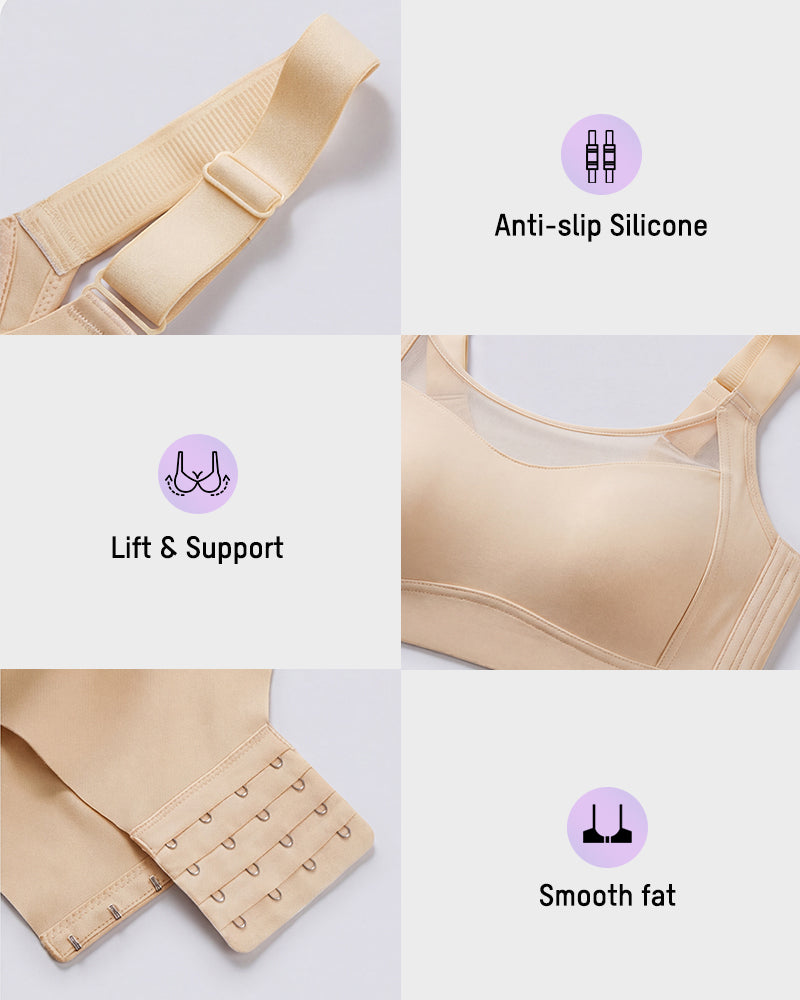 No-Spill Full Coverage Seamless Support Bra