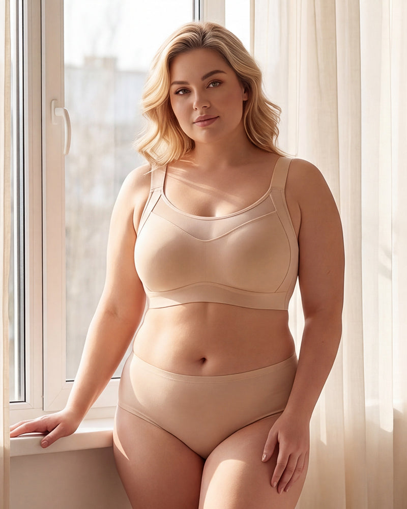 No-Spill Full Coverage Seamless Support Bra