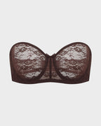 No Slip Strapless Lace Push Up Bra