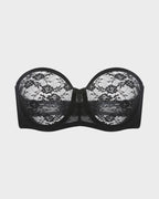 No Slip Strapless Lace Push Up Bra