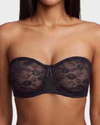 No Slip Strapless Lace Push Up Bra