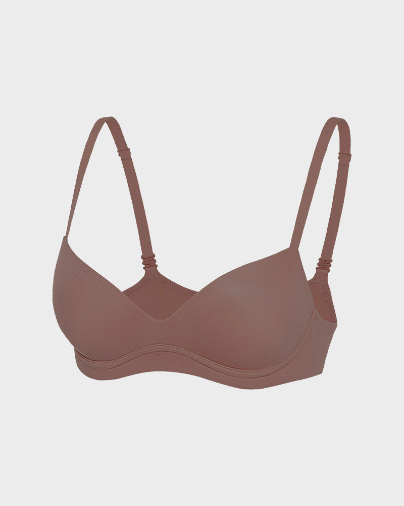 No Underwire Push-Up Plunge Bra