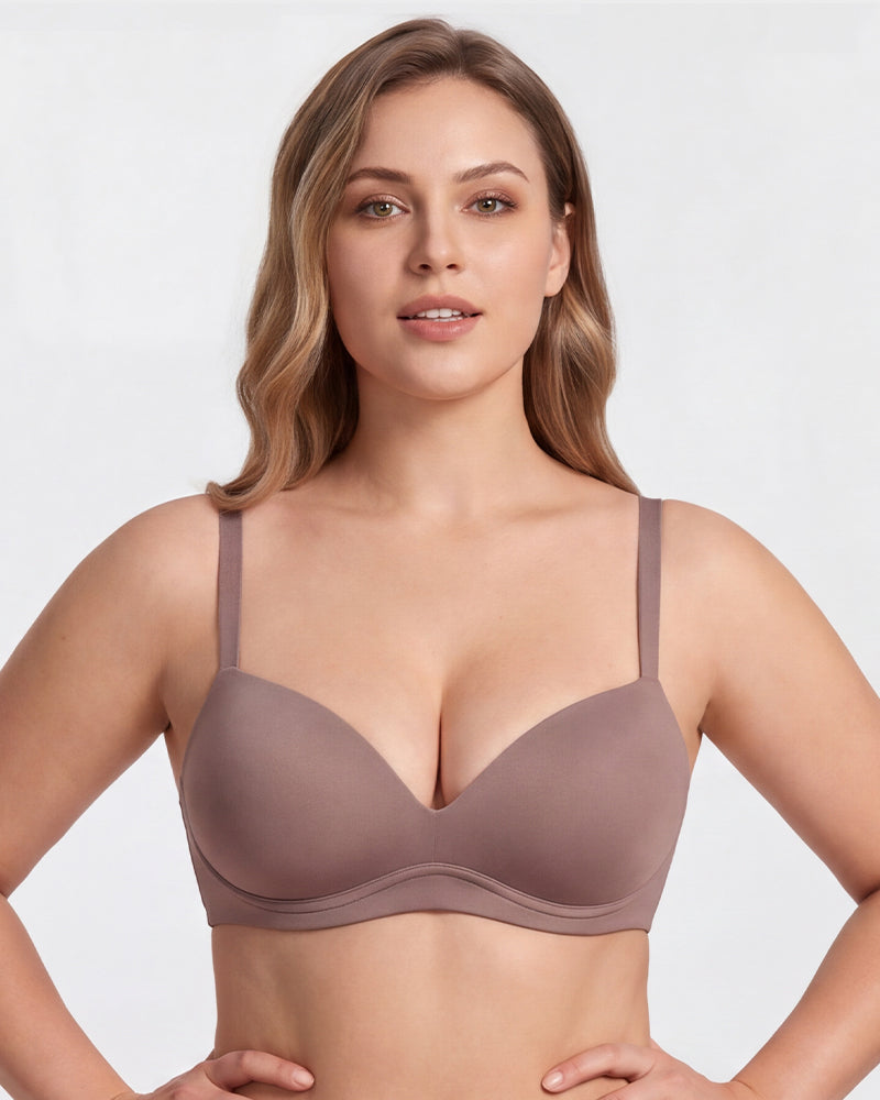 No Underwire Push-Up Plunge Bra