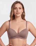 No Underwire Push-Up Plunge Bra