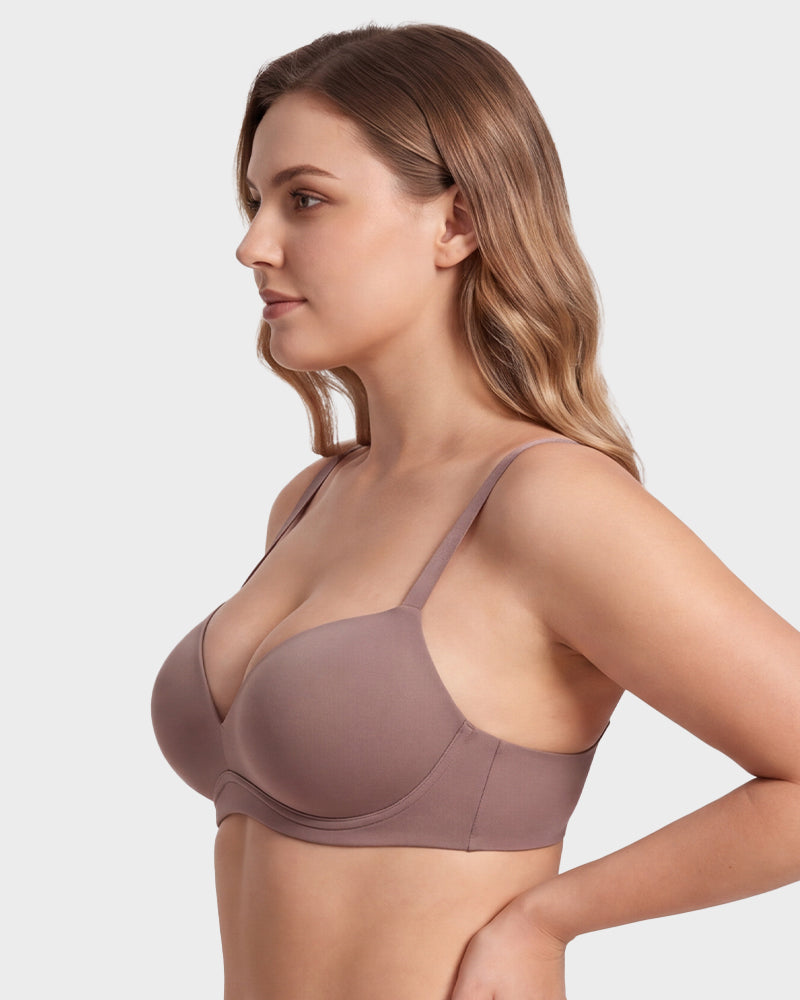 No Underwire Push-Up Plunge Bra