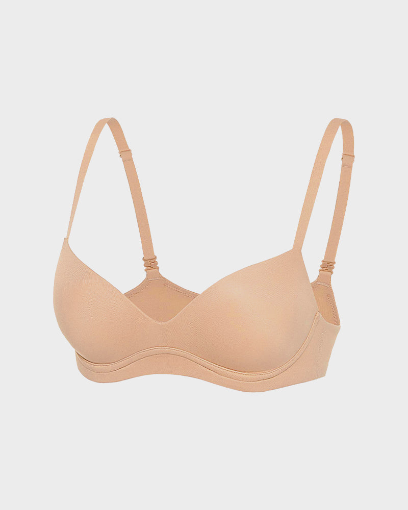 No Underwire Push-Up Plunge Bra