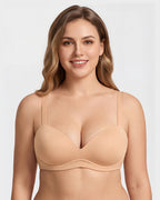 No Underwire Push-Up Plunge Bra