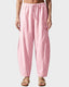 Plaid Wide-Leg Elastic Waist Pants