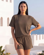 Ribbed Summer Lounge Two-Piece Set