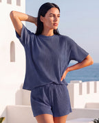Ribbed Summer Lounge Two-Piece Set