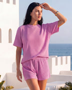 Ribbed Summer Lounge Two-Piece Set