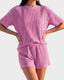 Ribbed Summer Lounge Two-Piece Set