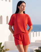 Ribbed Summer Lounge Two-Piece Set