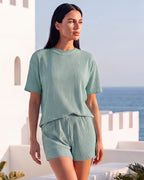 Ribbed Summer Lounge Two-Piece Set