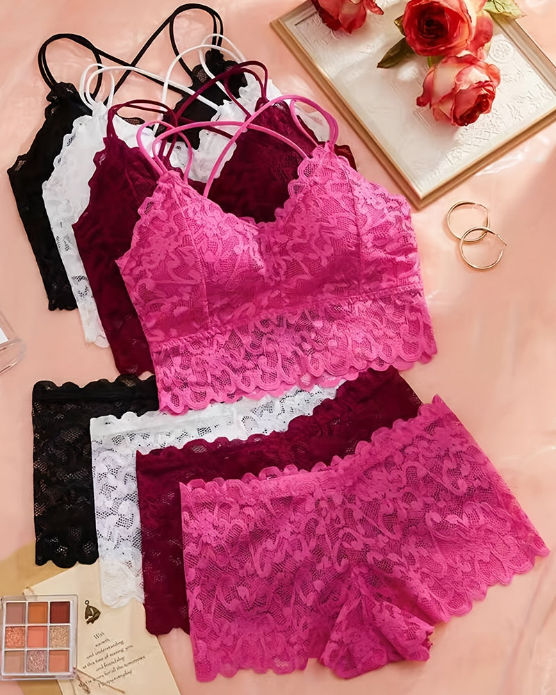 Romantic Lace Bralette & Panty Bundle Secondary image
