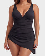 SculptSkin™ FlowFlair Side Tie Swim Dress