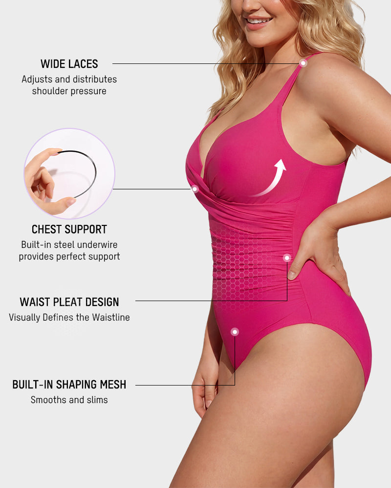 SculptSkin™ PlungeLift One-Piece Swimsuit Secondary image