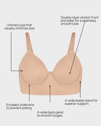 Seamless Lift Minimizer Bra