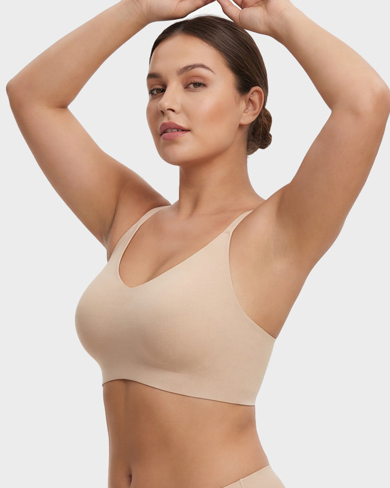 Seamless Backless Lace Bralette