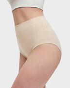 Seamless High-Waist Full Coverage Cotton Panty（5 pack）