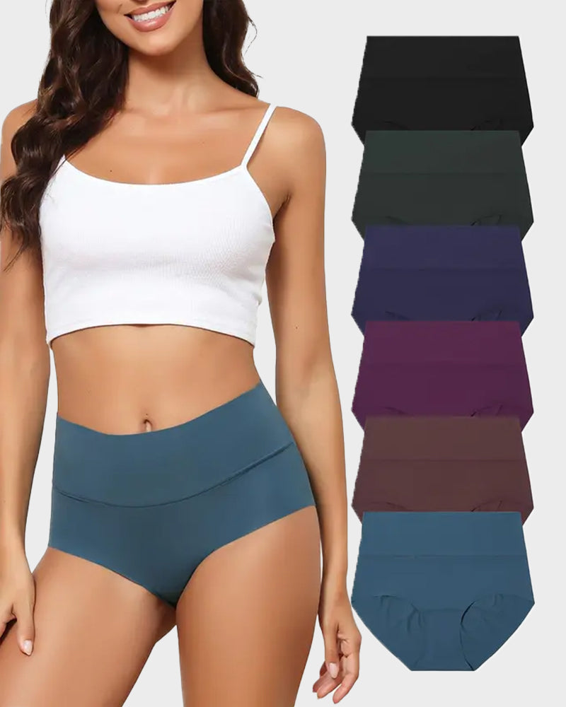 Seamless High-Waist No Show Comfort Panties (6 Pack) Secondary image