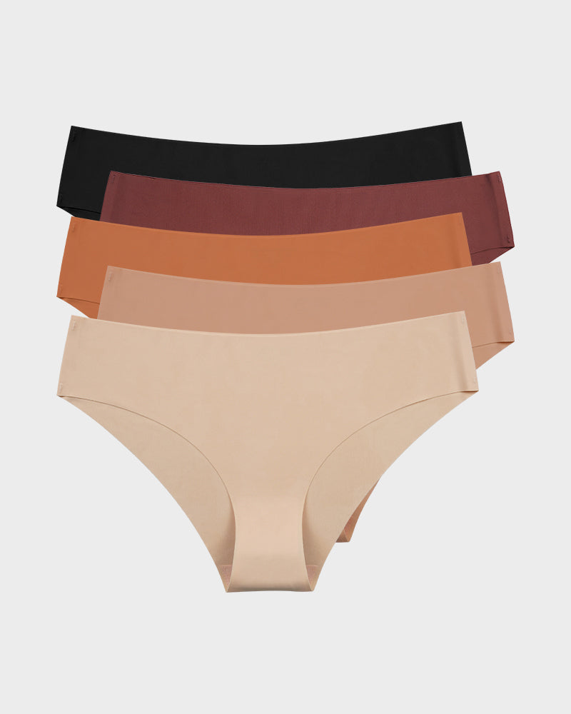 Seamless Ice-Silk Low-Rise Panties for Women (5 Pack) Main image